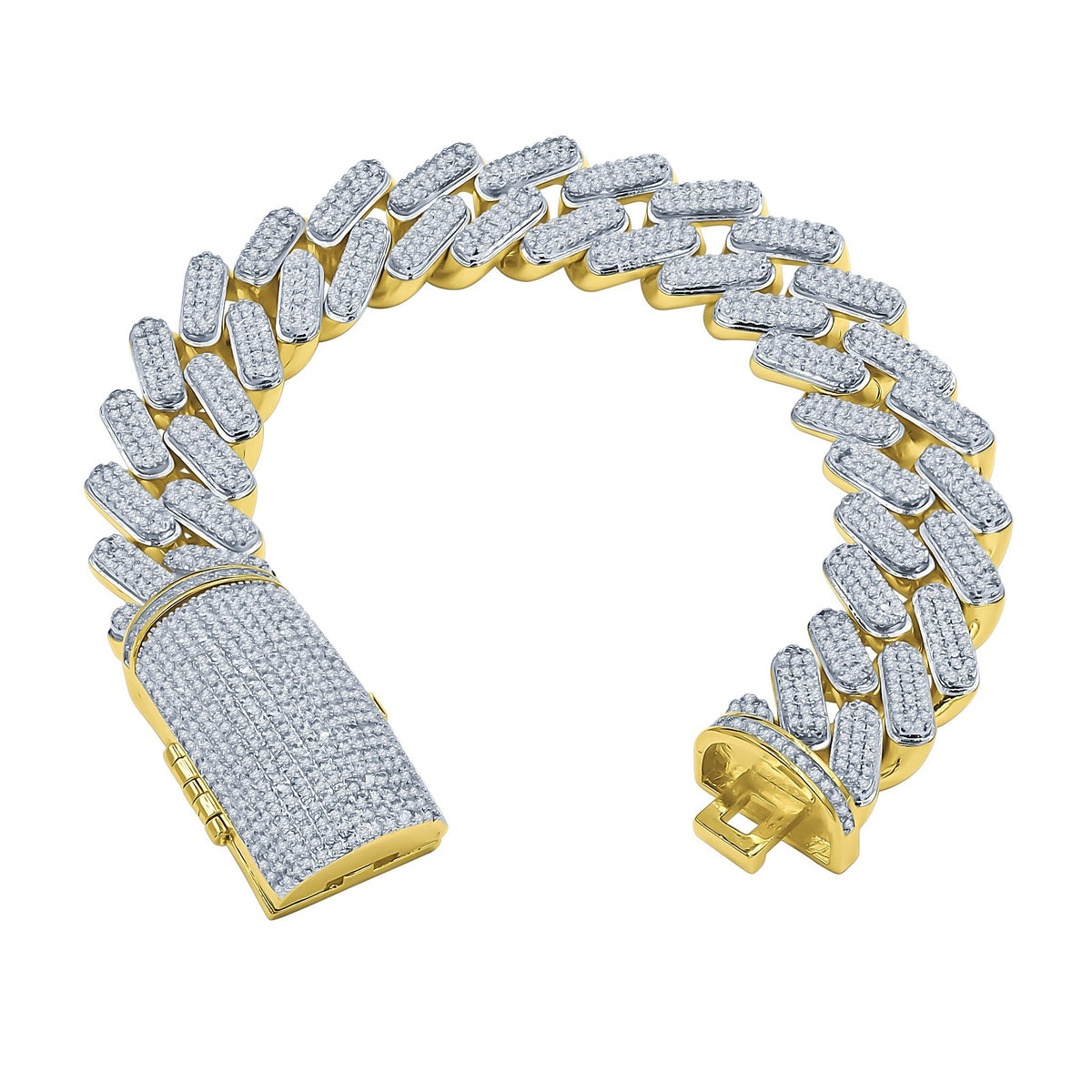 15mm Stainless Steel Prong Cuban Bracelet