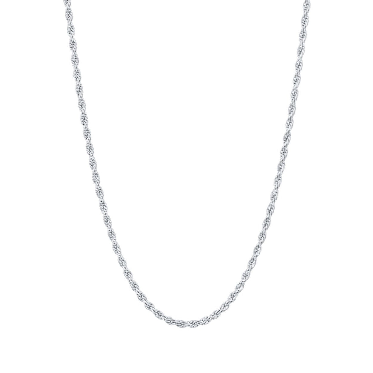 ROPE CHAIN IN WHITE GOLD (2MM)